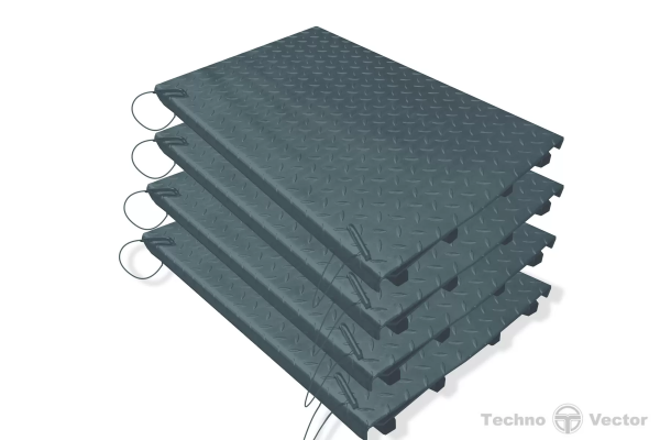 Задние сдвижные платформы для установки в нишу (платформа 019-03), 4 шт. 019 03 000