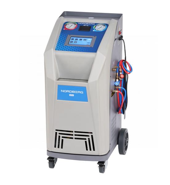 Установка автомат для заправки автомобильных кондиционеров с принтером и тестом утечки NF16