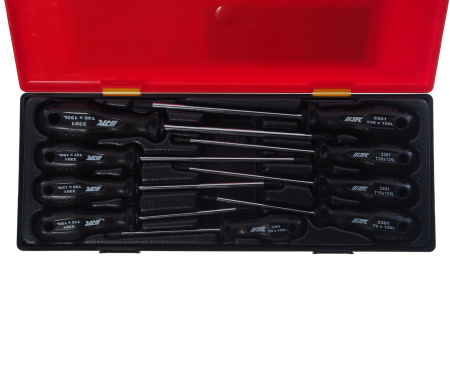 Набор отверток TORX T8-T40 9 предметов в кейсе JTC