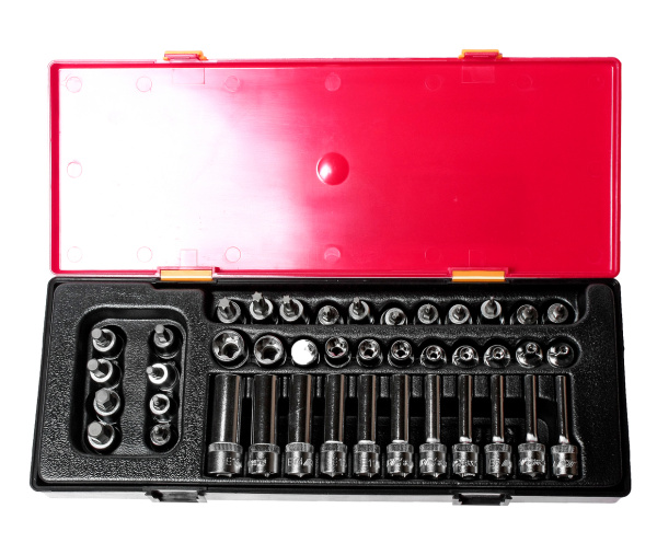 Набор головок торцевых 3/8&quot; TORX,HEX 41 предмет в кейсе JTC JTC-K3411