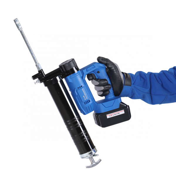 Шприц аккумуляторный для густой смазки, 420 мл NE773K